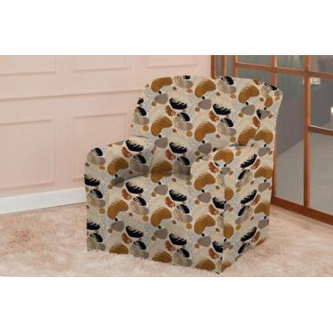 Imagem de Capa Protetor De Sofá Coladinha 1 Lugar Estampada Avulsa - Top Casa