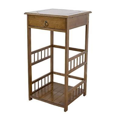 Imagem de CLoxks Suporte de impressora para mesa, suporte de impressora de madeira para casa e escritório, organização e armazenamento sob a mesa, suporte de impressora para impressoras, máquina de fax, scanner