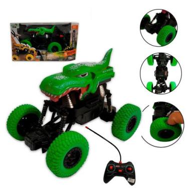 Imagem de Carro Carrinho Controle Remoto Dino 4X4 Of Road Recarregavel - Rc Car 