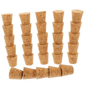 Imagem de Rolhas de cortiça FELTECHELECTR em forma de cone para garrafas de 30 u