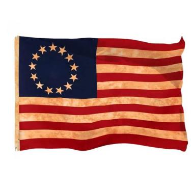 Imagem de Bandeira AOTAI Vintage American 13Star 210D poliéster 90x150cm
