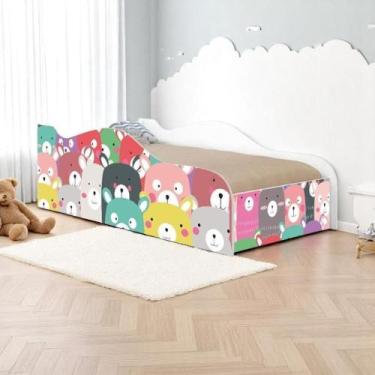 Imagem de Cama Infantil Glow Ursinhos Coloridos Com Colchão - CASA H