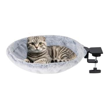 Imagem de Rrlihjgu Cama de Escritório para Gato - Aconchegante para Gatinhos Suporta Até 18 Kg | Cama Aconchegante para Gato de Escritório para Local de Trabalho Quarto Estante Interior Sala Varanda