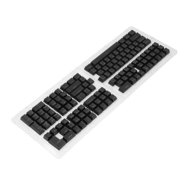 Imagem de aqxreight Teclado Tailandês Keycaps Língua Tailandesa Keycaps 132 Teclas ABS OEM Translúcido DIY Keycap Set Com Acabamento Fosco para 61 62 64 68 84 87 104 108 Teclados Mecânicos (Preto)