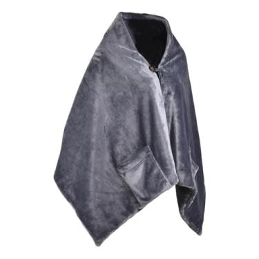 Imagem de Rrlihjgu Xaile Térmico com USB,Manta Elétrica Com Aquecimento USB | Equipamento de Aquecimento com Proteção para Clima Frio Dormir Trabalhar Ler Descansar