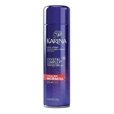 Imagem de Kit c/ 3 Karina Hair Spray Fixador 400 Ml Normal Grande Roxo