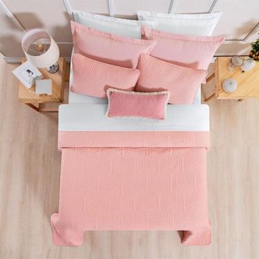 Imagem de Kit Cobre Leito King Size 3 Peças Colcha Ellos 200 Fios - Bella Layett