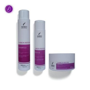 Imagem de Kit Carbon Restore: Reconstrução e Hidratação Profunda  Shed Professio