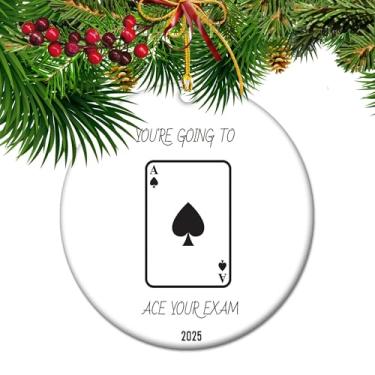 Imagem de You're Going to ACE Your Exams – Enfeite GCSE Pass 2025, lembrança de feriado "Proud of You" para estudantes, presente de celebração "You Did It!"