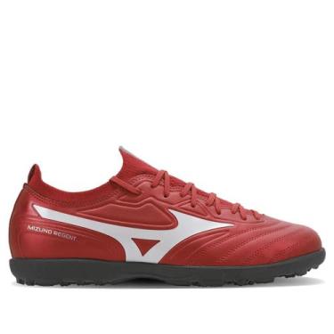 Imagem de Chuteira Masculina Mizuno Society Regent AS Vermelho/Branco, Vermelho,