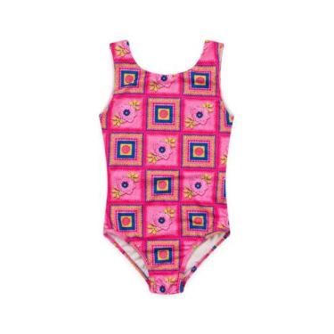 Imagem de Maiô Infantil UV 50+ Summer - Vida Costeira Oficial, 2, Quadrados