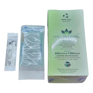 Imagem de Kit Envelope Autoclave para Esterilização, 5,5 x 13 cm, Pequeno, com Lacre com 400 Unidades