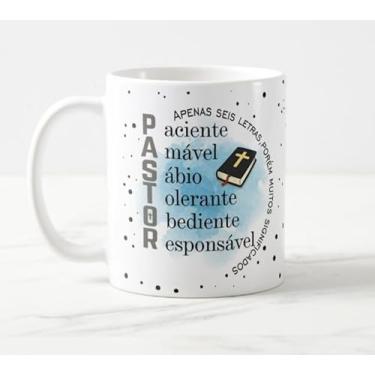 Imagem de Caneca Pastor Sábio Tolerante Salmo 23 Branca 325ml