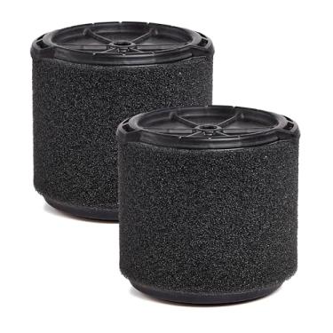 Imagem de Filtros a vácuo WS14045F2 Workshop, filtros de espuma para aspirador de pó seco e úmido (2 pacotes de filtros de espuma de aplicação úmida) para aspiradores de pó Workshop, de 3 galões a 4 galões