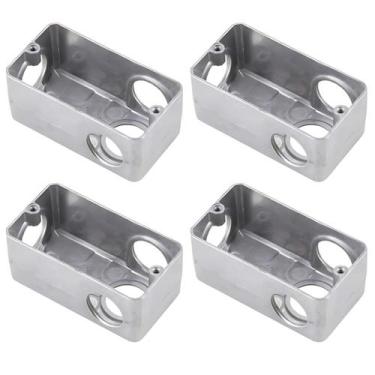 Imagem de 4 Condulete Múltiplo Modelo L 1 Polegada Em Alumínio Sieg Prateado