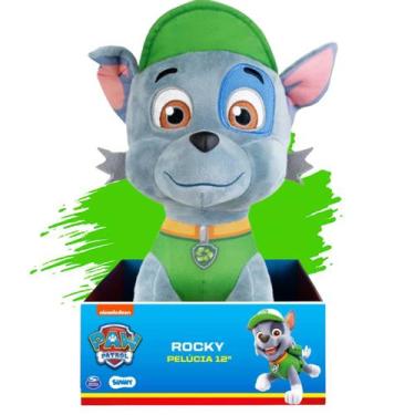 Imagem de Boneco De Pelúcia Patrulha Canina Rocky 1344 Sunny, Verde e Azul