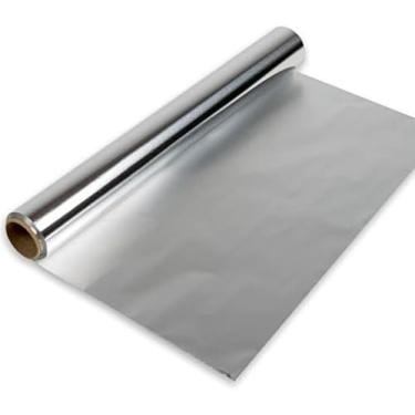 Imagem de Kit 2 Papel Alumínio Profissional, 30cm x 100m, 0,009 Micras, Rolo de Alumínio para Uso em Forno e Congelador, Doméstico e Comercial