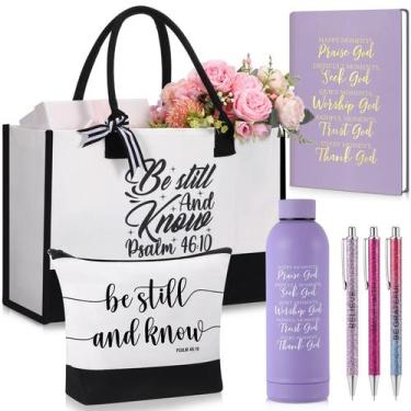 Imagem de Sacola e conjunto de presentes Shinylin Purple Christian 42x30x19cm