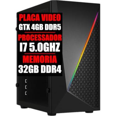 Imagem de PC GAMER GTX 4GB DDR5, CORE I7 10 GERAÇÃO 5.0GHZ, SSD 480GB, 32GB DDR4 (16GB DDR4)