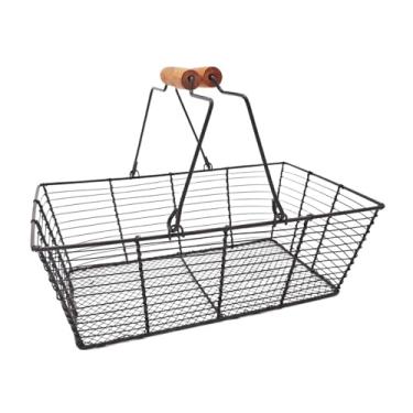 Imagem de Ioensy Suporte de armazenamento de tigela de cesta de frutas de arame de ferro organizador multifuncional para pão suporte de vegetais para cupcake