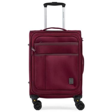 Imagem de Mala Pequena Poliéster 4 Rodas Lyon Vinho - Bagaggio, P