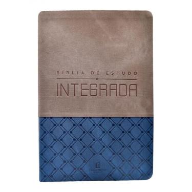 Imagem de Bíblia de estudo integrada, NVI, Couro Soft, Azul e Grafite