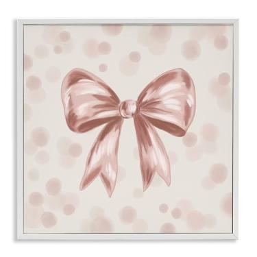Imagem de Stupell Industries Sweetest Bow on Dots White Framed Giclee Art, design por Kristen Dalpiaz, 24 x 24