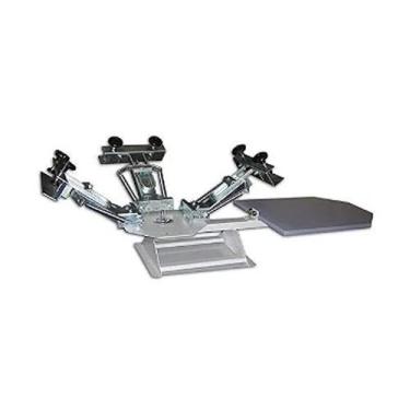 Imagem de Impressora Rotativa Manual com Berço e Três Garras para Serigrafia - A
