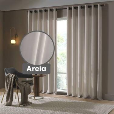 Imagem de Cortina para Sala / Quarto Rústica Oxford 2,0 x 1,6 - Bella Janela, AR