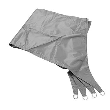 Imagem de Luqeeg Toldo retangular cinza 200 * 300 cm Toldo retangular à prova de chuva guarda-sol ao ar livre com corda tenda de piscina para jardim, quintal, quintal (4 * 5 m quadrilátero retangular)