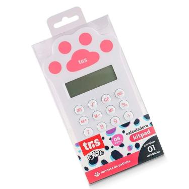 Imagem de Calculadora Mini Holic Pets 8 Dígitos Tris