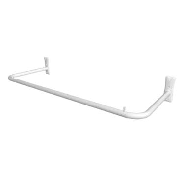 Imagem de Arara Cabideiro de Parede 1 Metro Reto Ferro Expositor de Roupas para Loja Closet