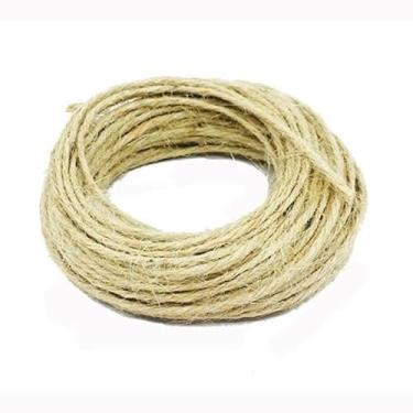 Imagem de Corda de Sisal, Rolo Fio Decorativo, Juta Varal de Fotos Sisal, Barbante Cordão, Adequado para Artesanato Lembrancinha(10 Metros)