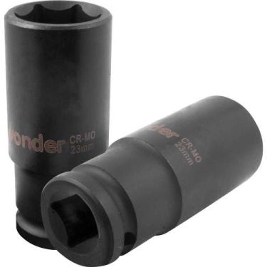 Imagem de Soquete Sextavado Longo Impacto 23mm Encaixe 1/2 Vonder