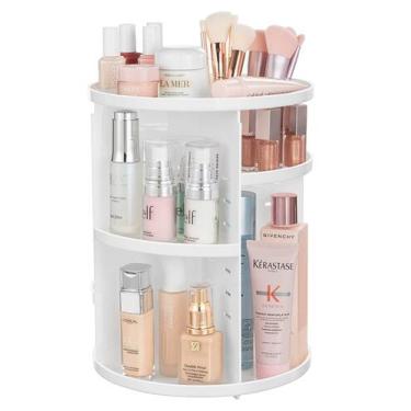 Imagem de Organizador de maquiagem HBlife 360 Rotating Adjustable White