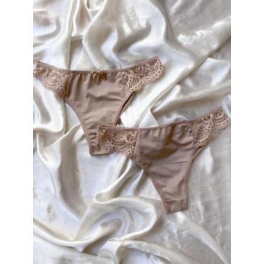 Imagem de Calcinha De Microfibra Com Lateral De Renda - Treacy Lingerie, P, Cane