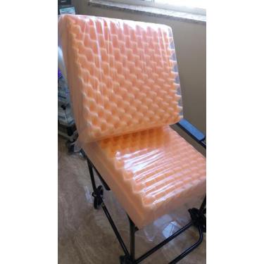 Imagem de Almofada Caixa De Ovo 40x40 12Cm D45 Anti Escaras Laranja. - BLIAMED