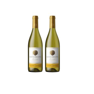 Imagem de Kit Vinho Santa Helena Chardonnay Reservado Branco 750ml 2un