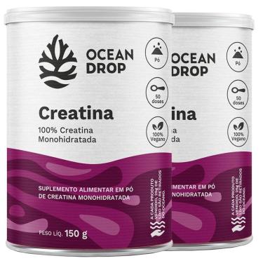 Imagem de Kit 2X Creatina Monohidratada 520 Mg 180 Caps - Ocean Drop