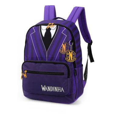 Imagem de Mochila de Costas Juvenil Wandinha Addams Luxcel Ref.47263