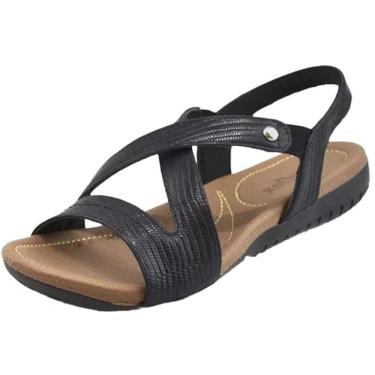 Imagem de Sandalia Feminina Rasteira Couro Usaflex R1804
