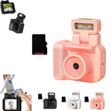 Imagem de Mini câmera de vídeo genérica Retro Snap Y4000 1080P rosa 16GB - Marca