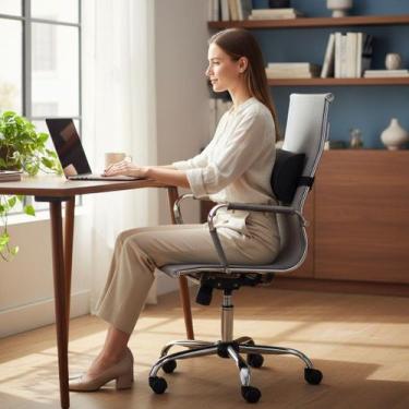 Imagem de Encosto Cadeira Almofada Costas Lombar Espuma D33 10x20x30 - Kenko Pre