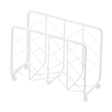 Imagem de YWJLQH Suporte de Guardanapo de Ferro, Toalheiro, Dispensador de Toalhas, Suporte de Guardanapos de Mesa, Organizador de Papel, Função para Cozinha, Escritór, Branco, Tamanho real