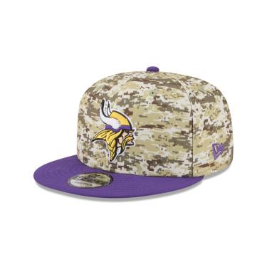 Imagem de BONE NEW ERA 9FIFTY MINNESOTA VIKINGS NFL SALUTE SERVICE 2025 MILITAR-Masculino