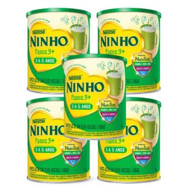 Imagem de Kit 5 Ninho 3+ Fases Nutri Pré Escolar 800g