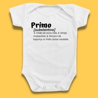 Imagem de Body Bebê Primo Significado Presente Família Gestante Menino - Borizin