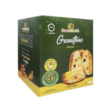 Imagem de Panetone natural zero frutas cristalizadas 300g grani amici