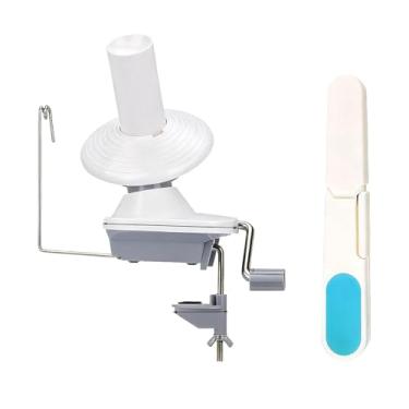 Imagem de shamjina Enrolador de fios de lã, ferramenta de enrolamento de bolas de linha, artesanato doméstico silencioso, prático, estável, operado manualmente,