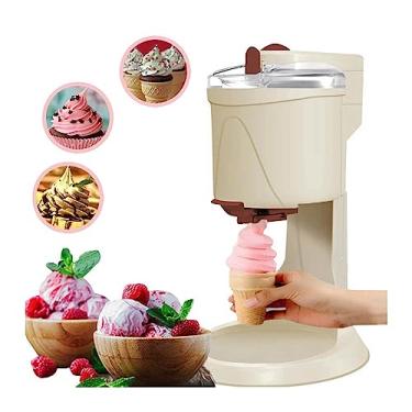 Imagem de Máquina de Raspadinha Máquina de Sorvete Suave Semi-automática 1000ML Fazer Doméstico Fruta Sobremesa Iogurte Cone Faz Sorvete Cremoso
